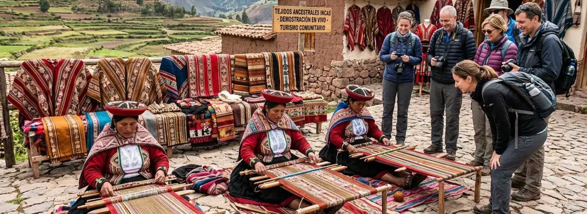 Traditional weaving experience in the Sacred Valley