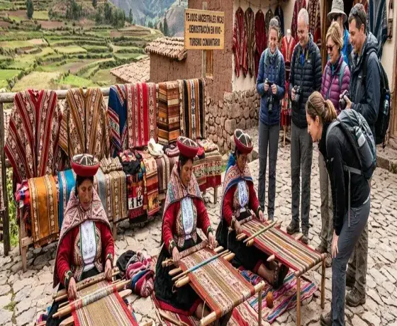 Traditional weaving experience in the Sacred Valley